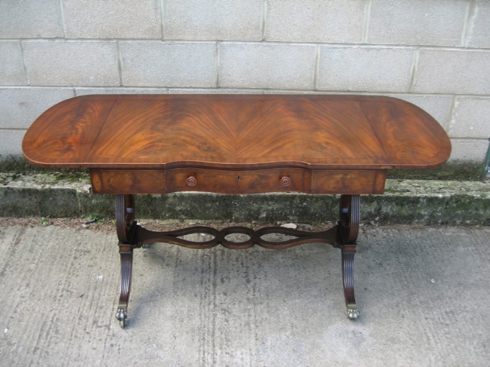 Mahogany  sofa table View IX