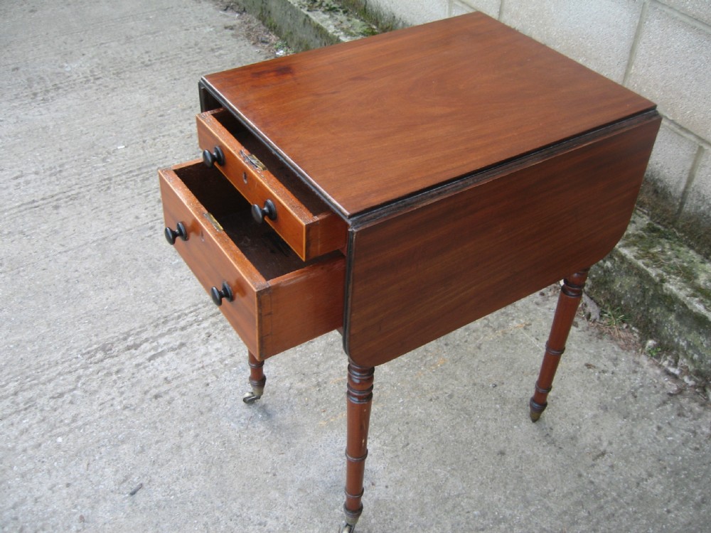 Regency period mahogany  occasional  table View IV