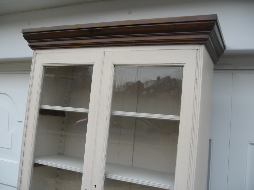 Slim  painted pine  bookcase kitchen cupboard View VIII