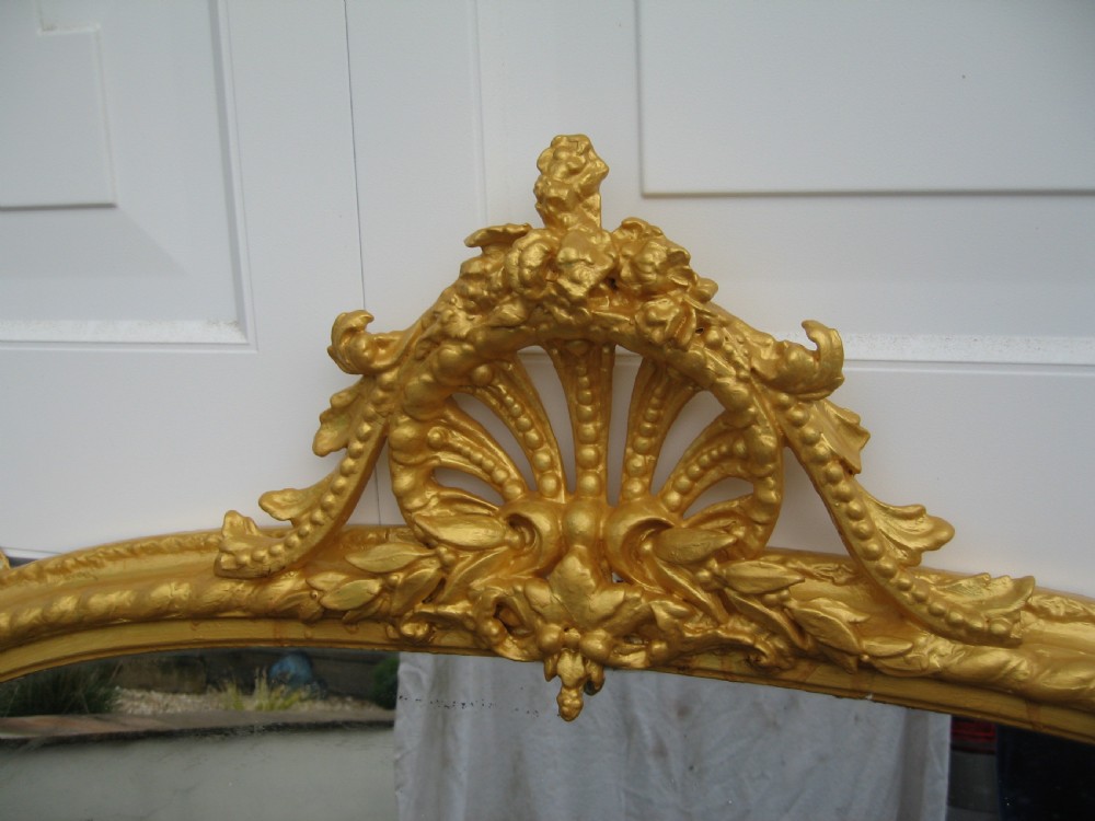 19th century  gilt overmantle   mirror View IV