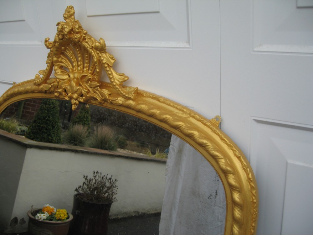 19th century  gilt overmantle   mirror View V