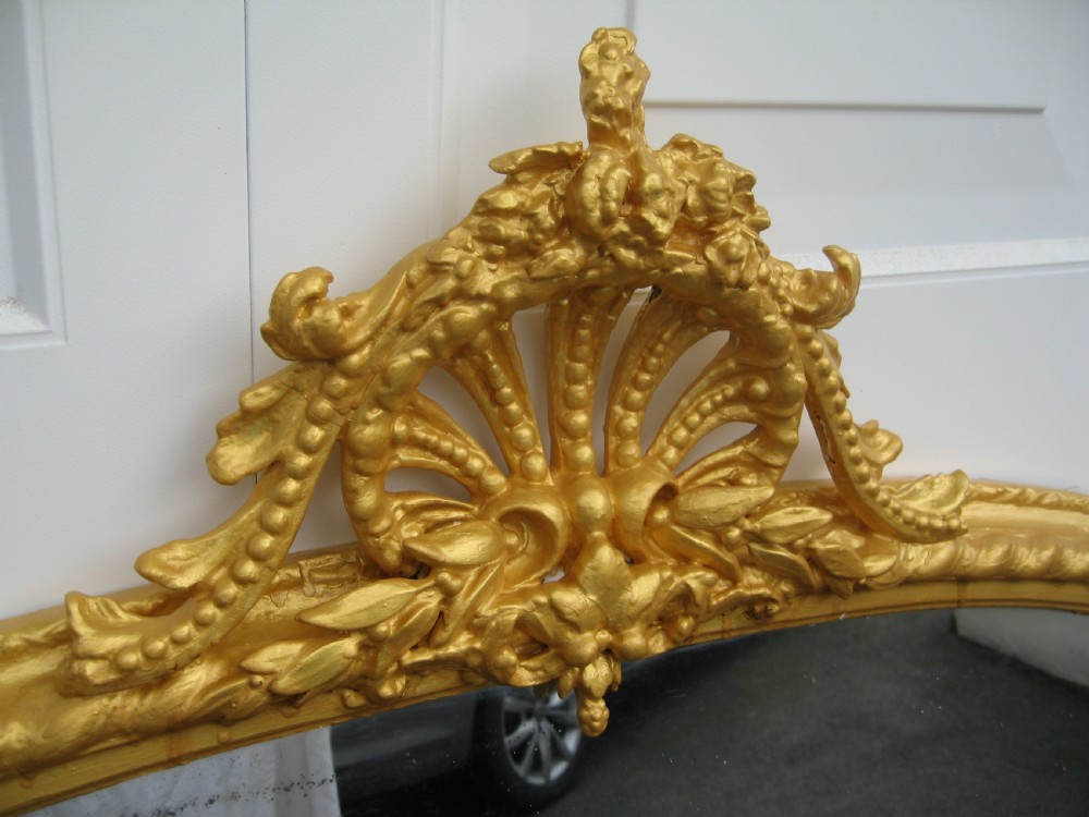 19th century  gilt overmantle   mirror View VI
