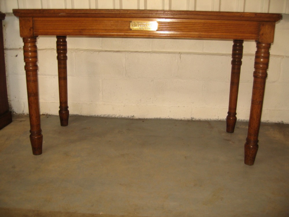 Victorian Oak   high side table View III