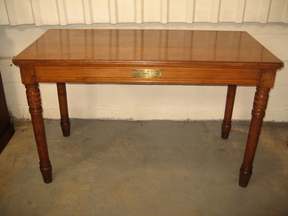 Victorian Oak   high side table View VI
