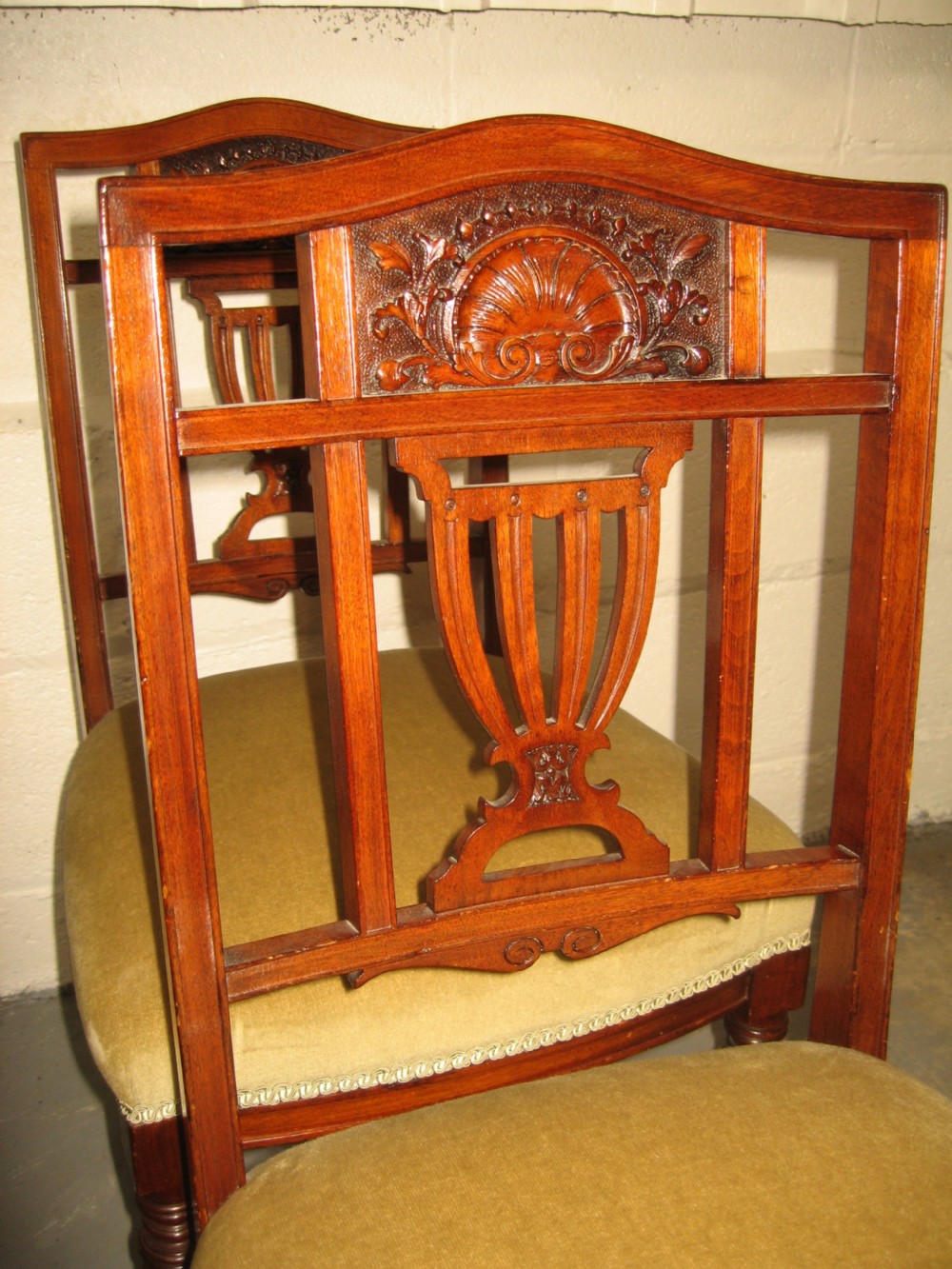 Set of four late victorian dining chairs View III