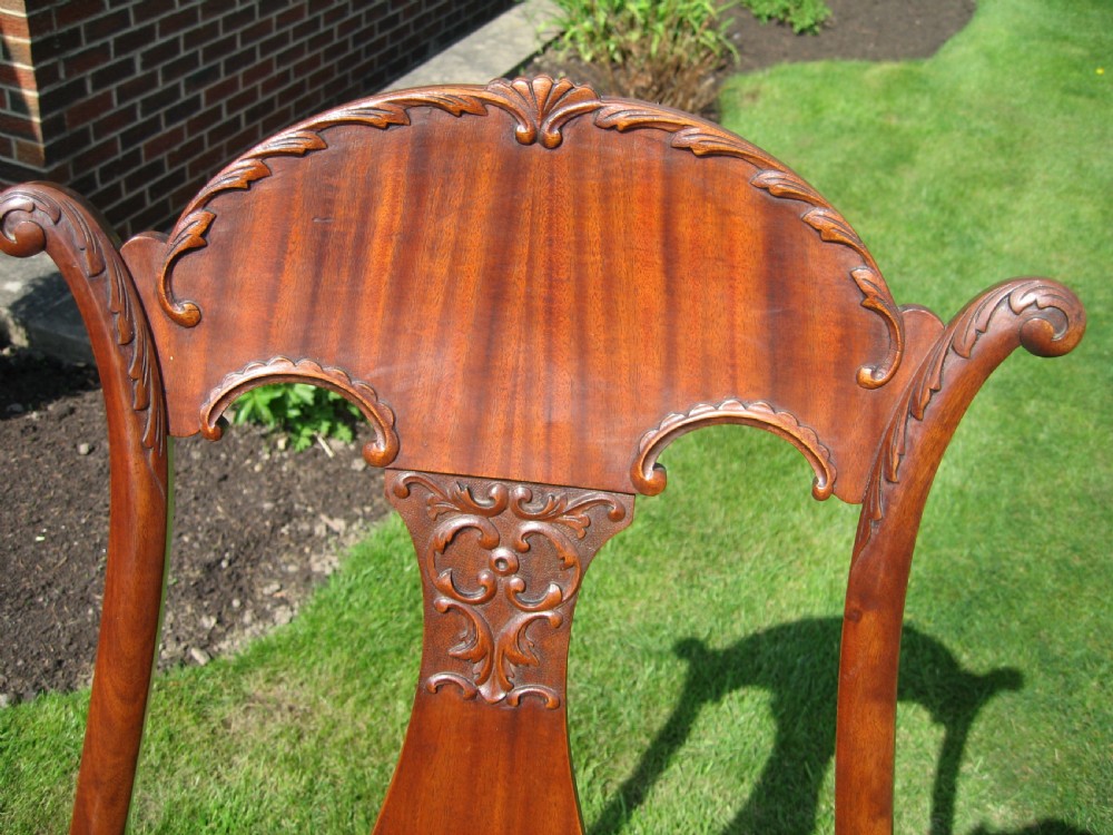 Mahogany rocking arm chair View IV