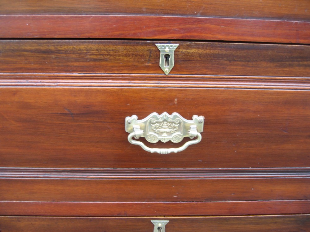 Small late victorian mahogany chest drawers View VII