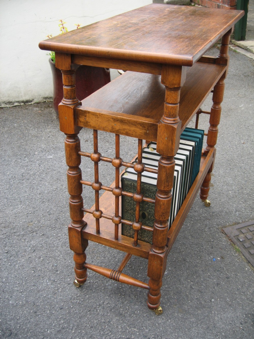 Liberty  style  oak open bookcase View II