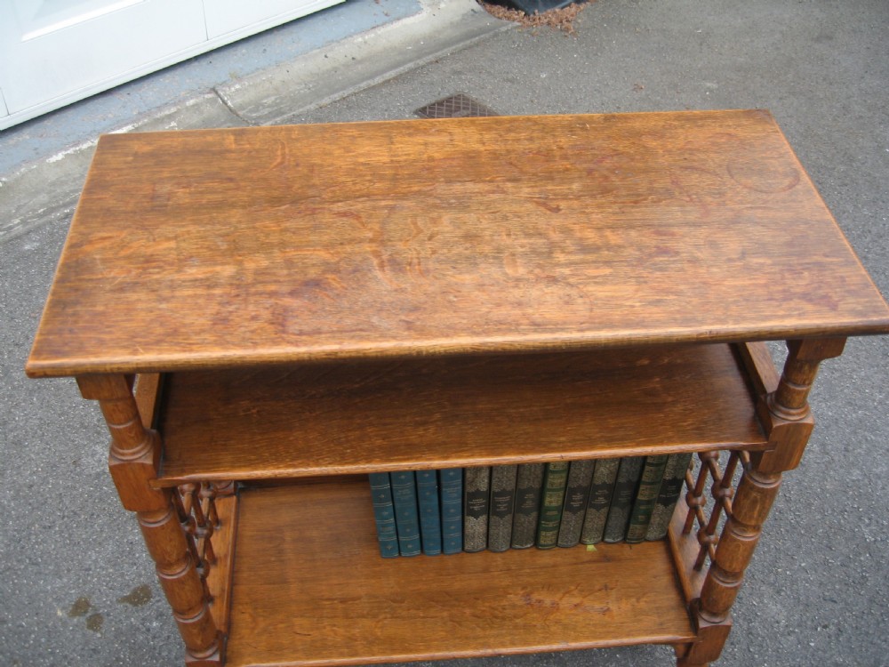 Liberty  style  oak open bookcase View IV