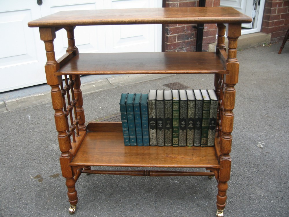 Liberty  style  oak open bookcase View V