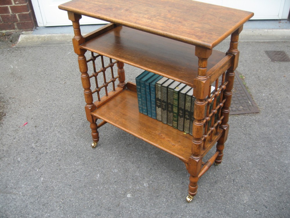 Liberty  style  oak open bookcase View VI