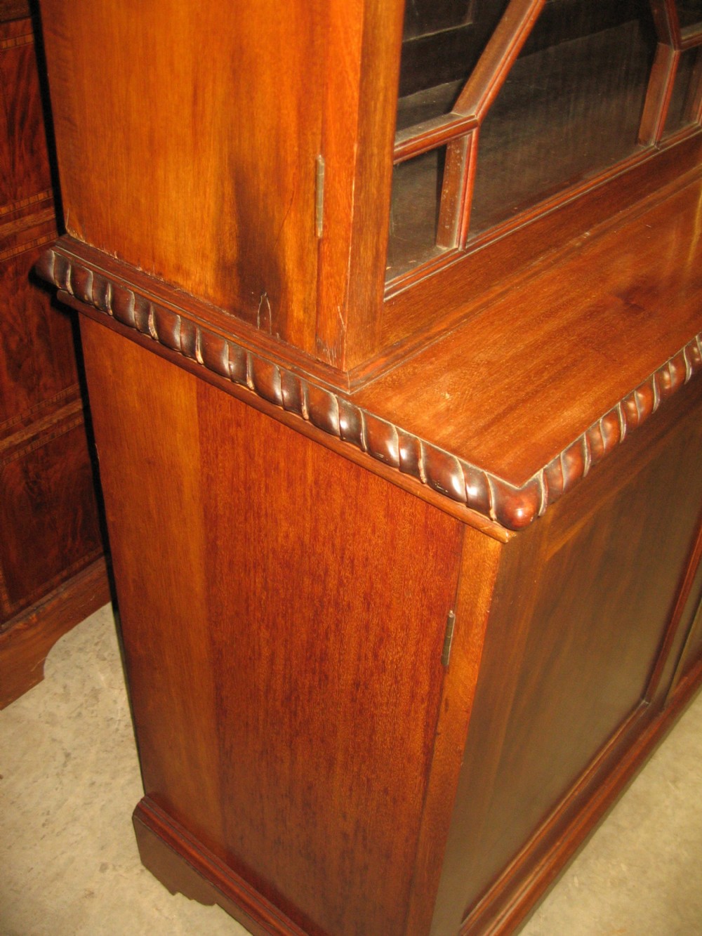 Georgian  style mahogany cupboard bookcase View VIII