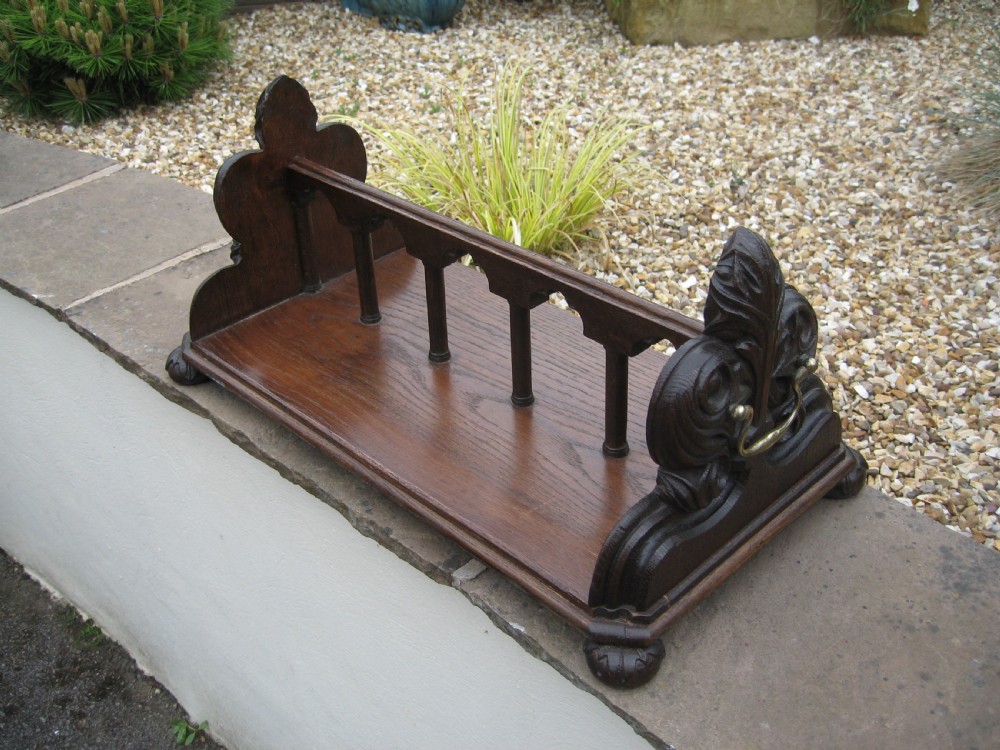 Victorian oak small  book rack View VI