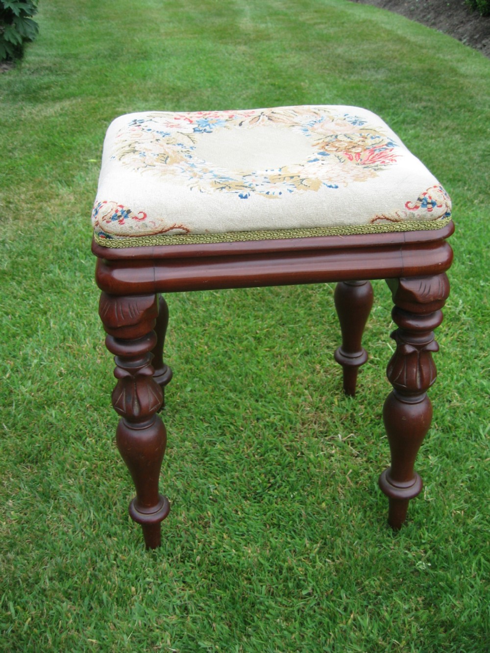 Victorian mahogany  stool View III