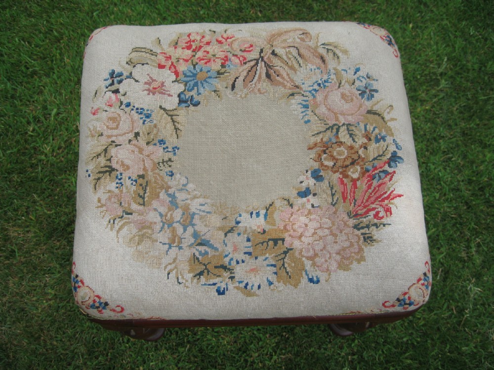 Victorian mahogany  stool View IV