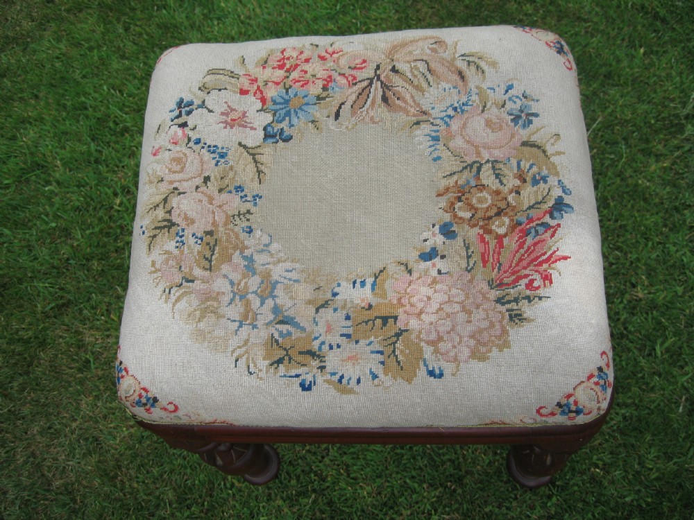 Victorian mahogany  stool View V