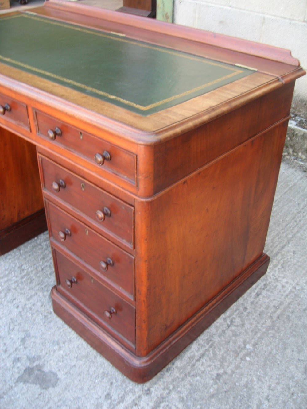 Unusual Victorian mahogany  desk View II