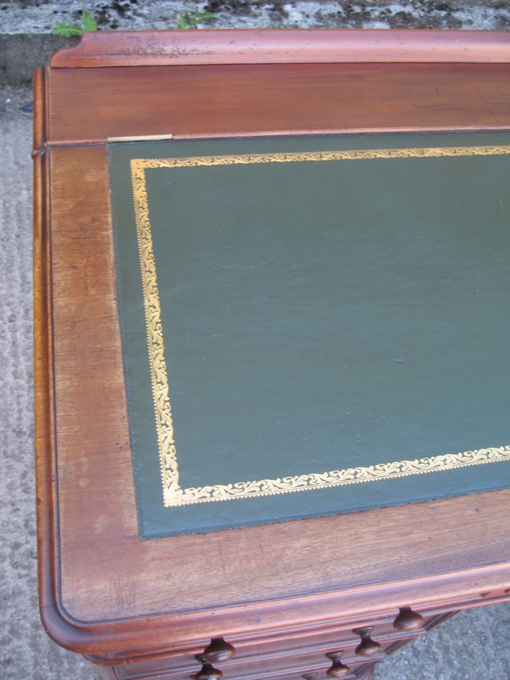 Unusual Victorian mahogany  desk View V