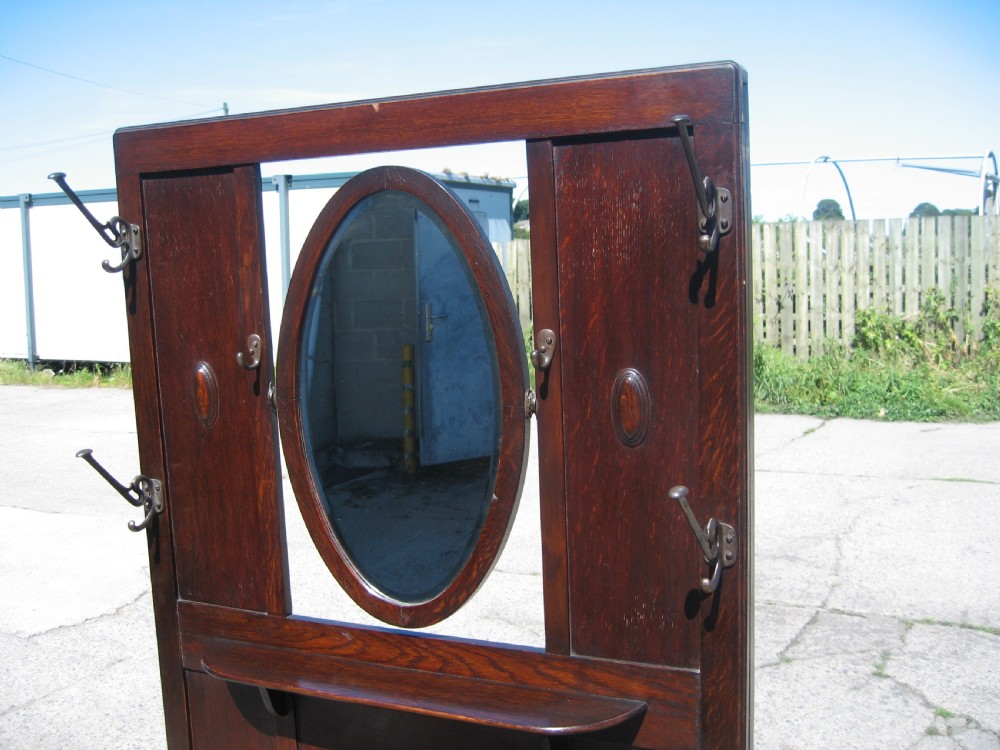 Oak hall stand hat coat  rack View III