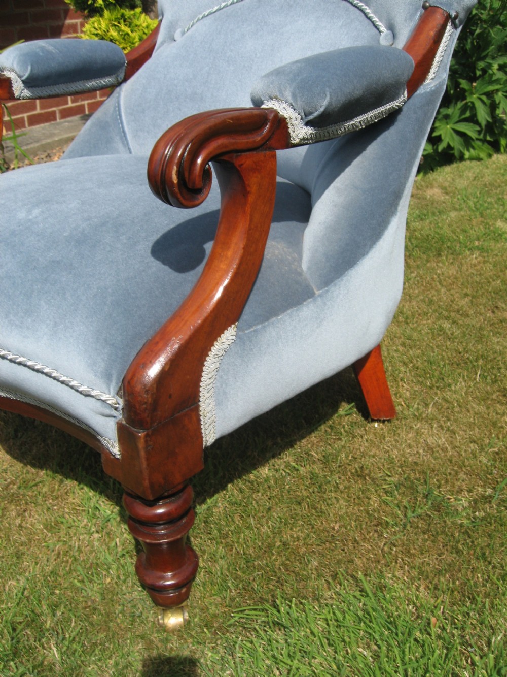 Victorian mahogany arm chair View II