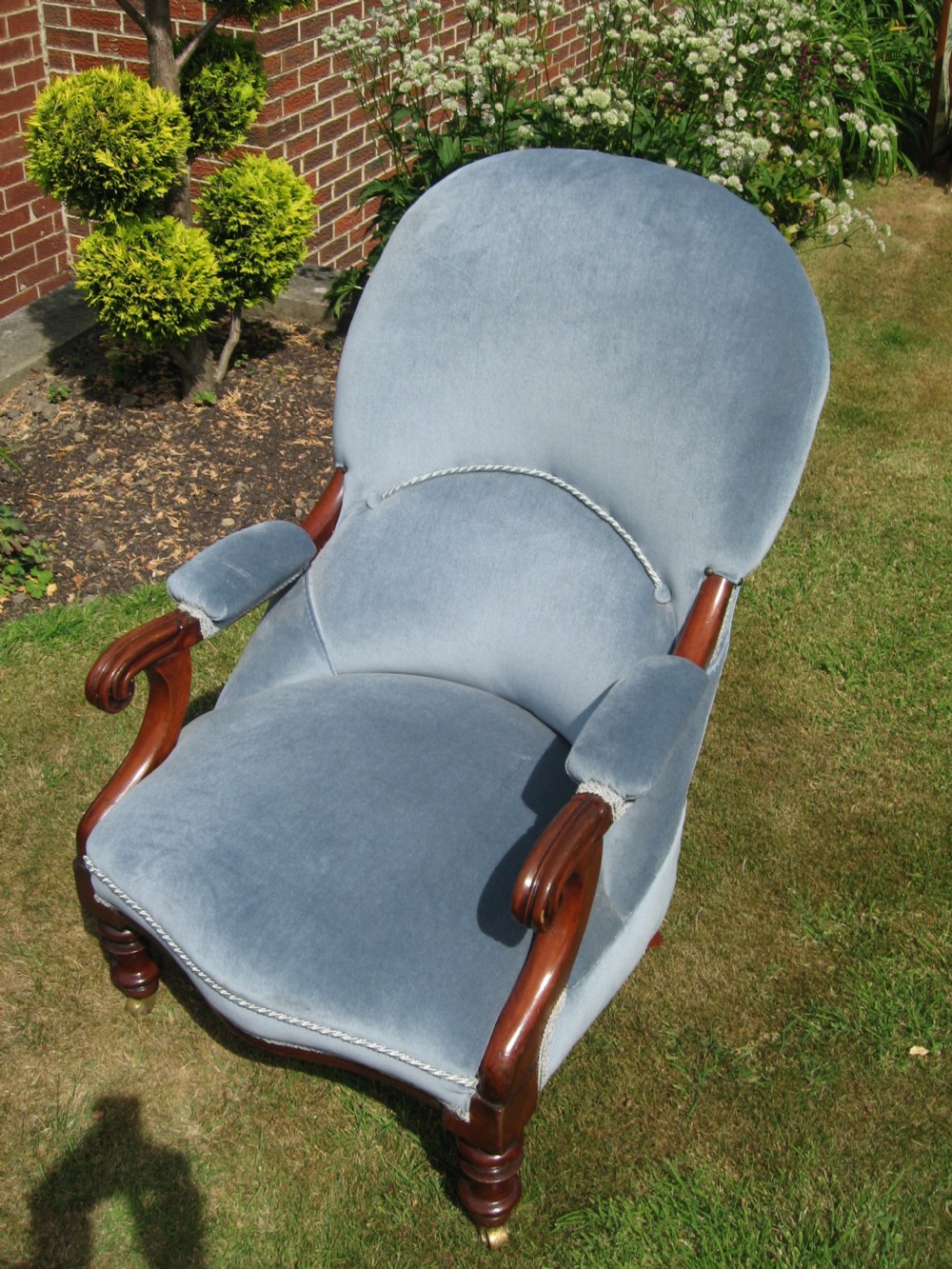Victorian mahogany arm chair View V