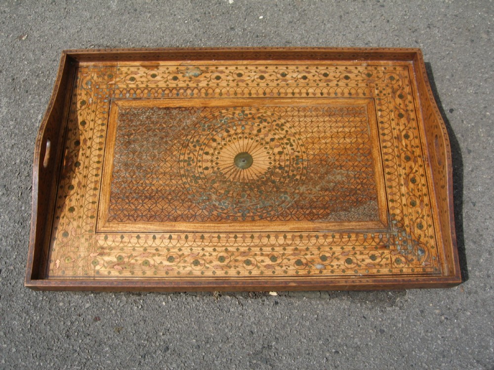 Indian  teak folding  table and tray View IV