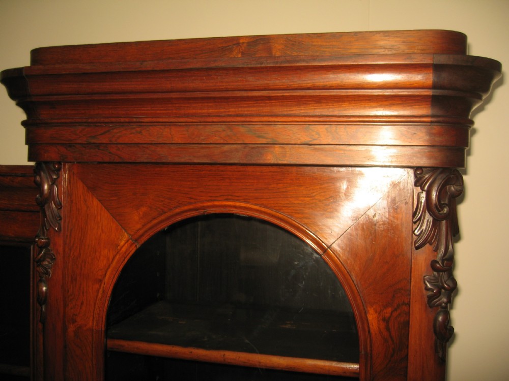 Large 19th century  Rosewood  five door bookcase View III