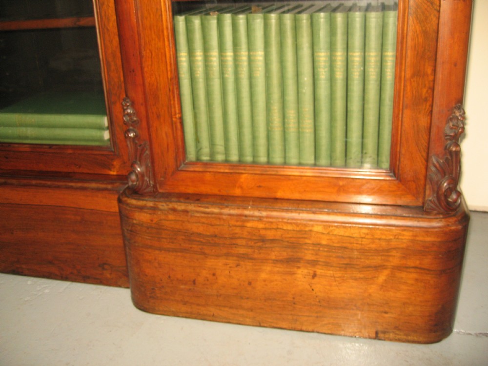 Large 19th century  Rosewood  five door bookcase View V