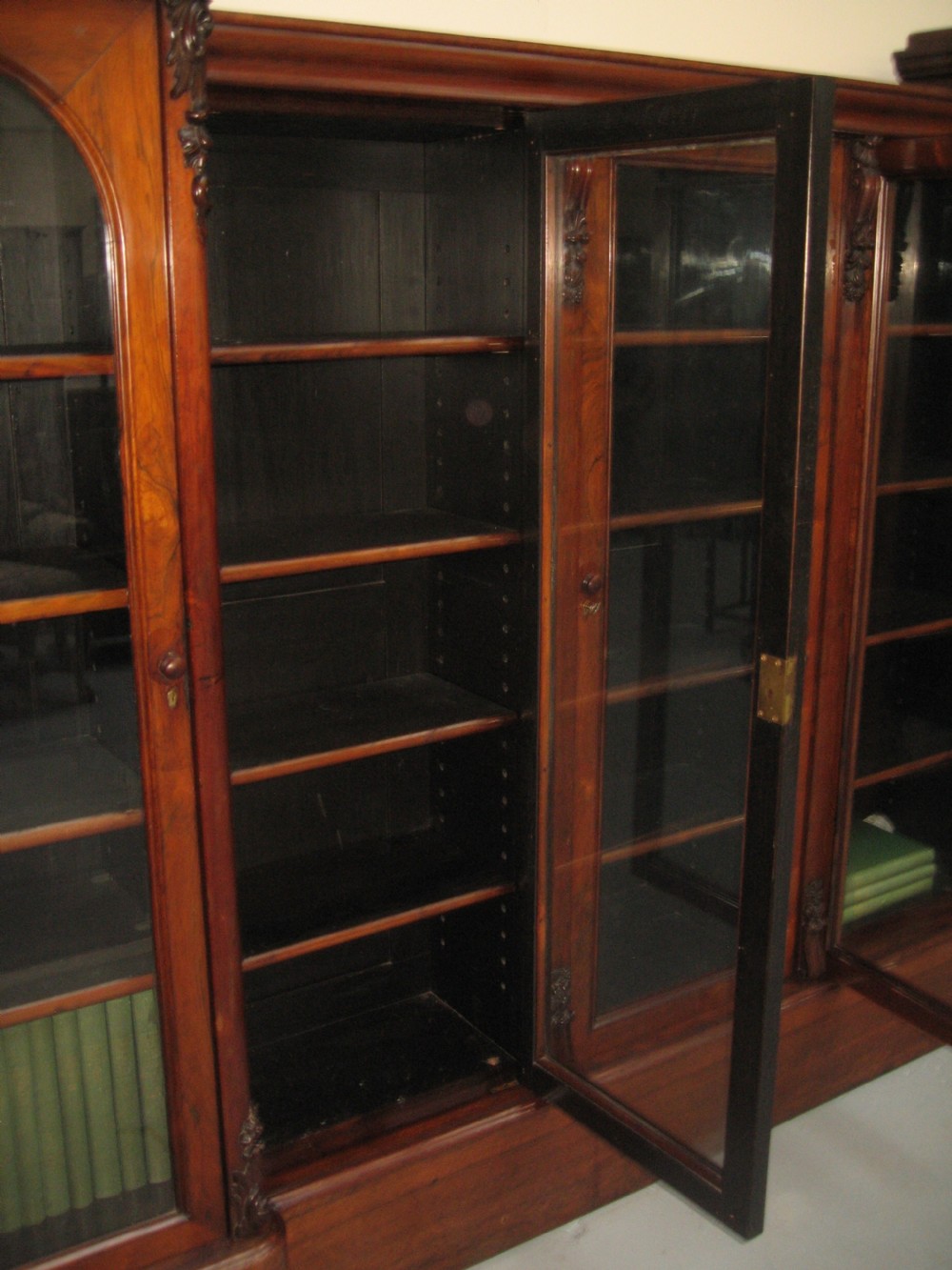 Large 19th century  Rosewood  five door bookcase View VIII