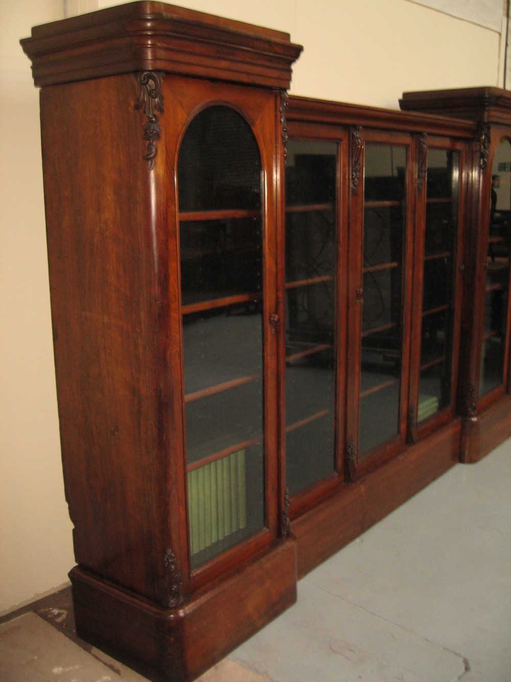 Large 19th century  Rosewood  five door bookcase View IX
