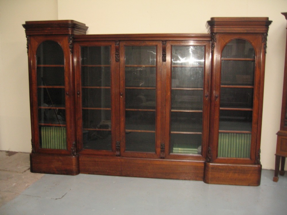 Large 19th century  Rosewood  five door bookcase View XII