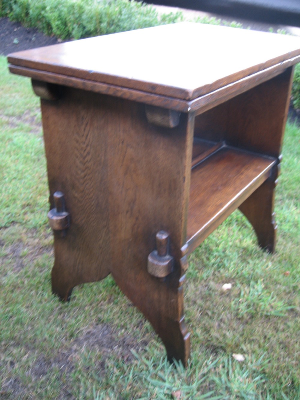 Oak  folding top coffee table  View III
