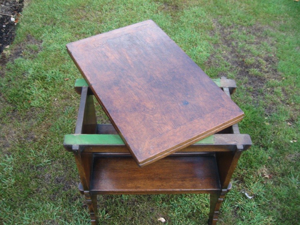 Oak  folding top coffee table  View V
