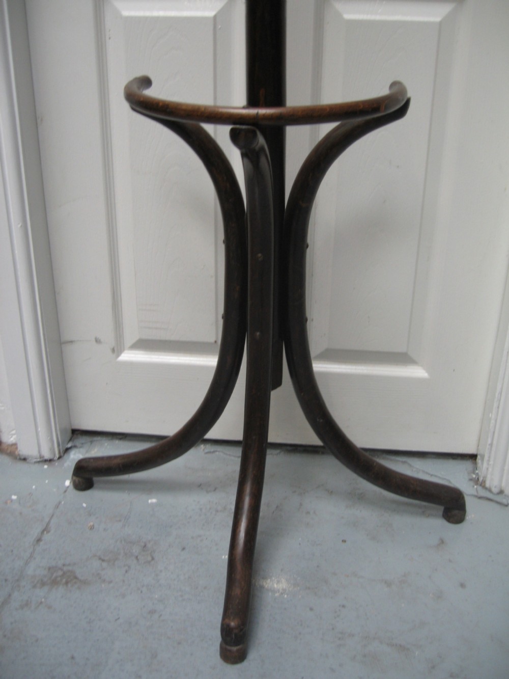 Half round bent wood hat and coat stand View II