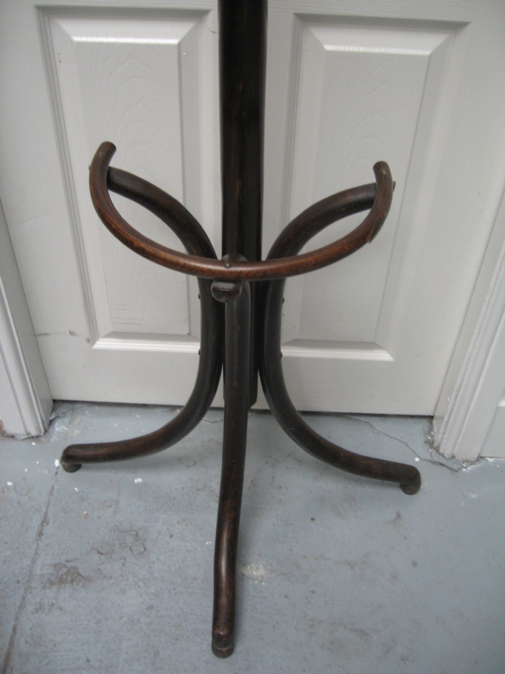 Half round bent wood hat and coat stand View III