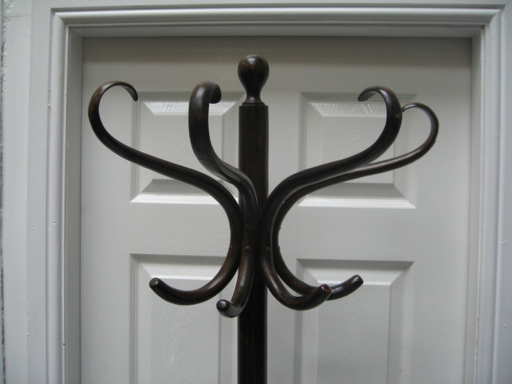 Half round bent wood hat and coat stand View IV