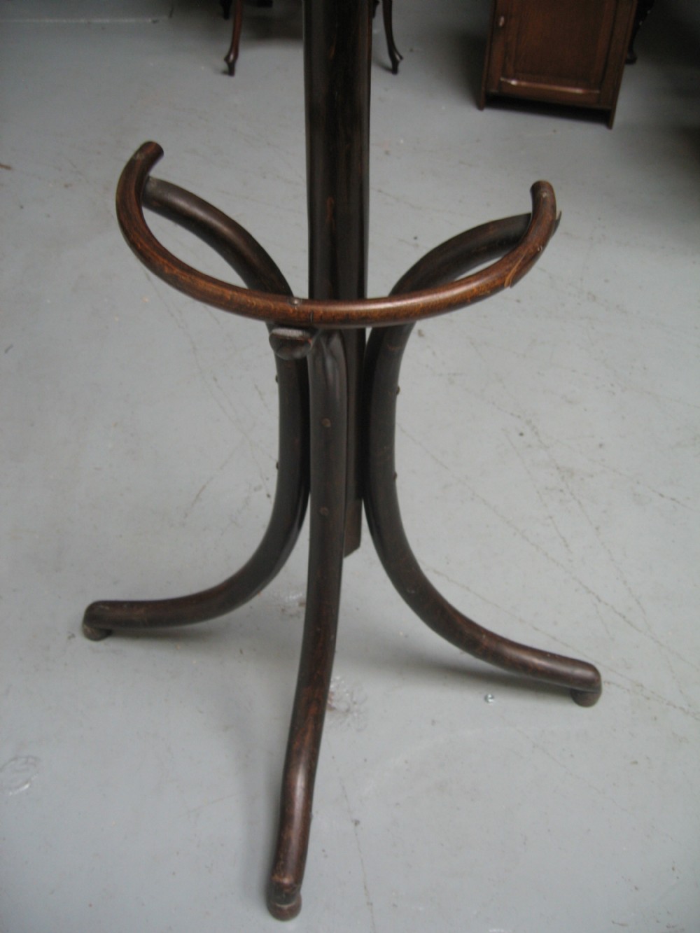 Half round bent wood hat and coat stand View V