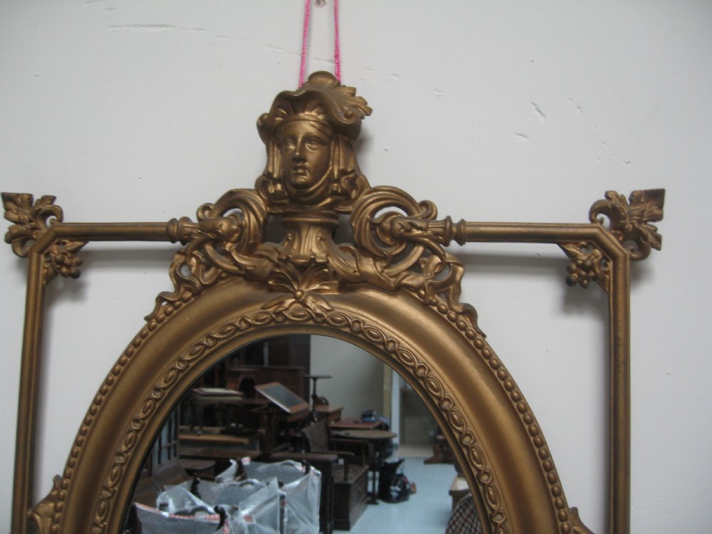 19th century  cast iron wall mirror View VII
