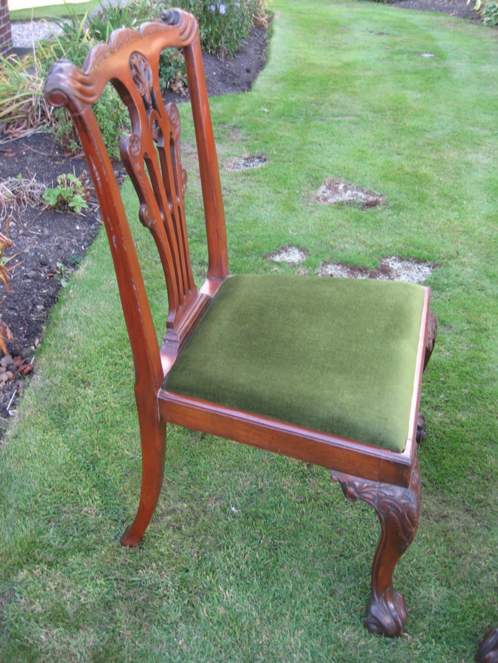 Pair of Chippendale  style mahogany  chairs View VI