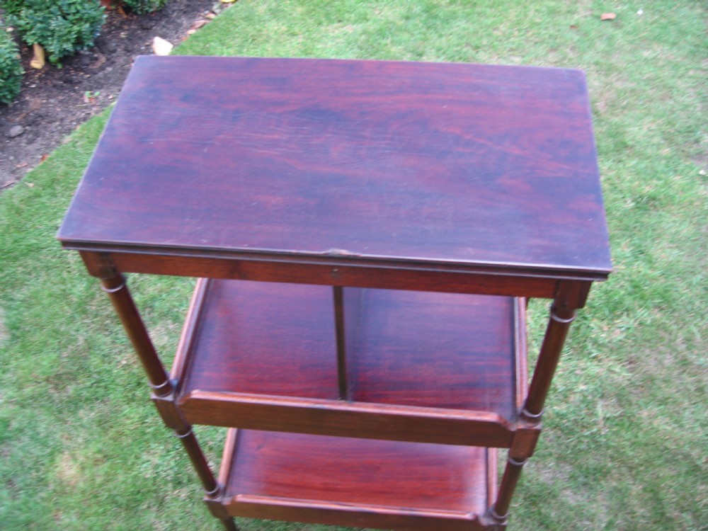 Small mahogany book shelf stand View III