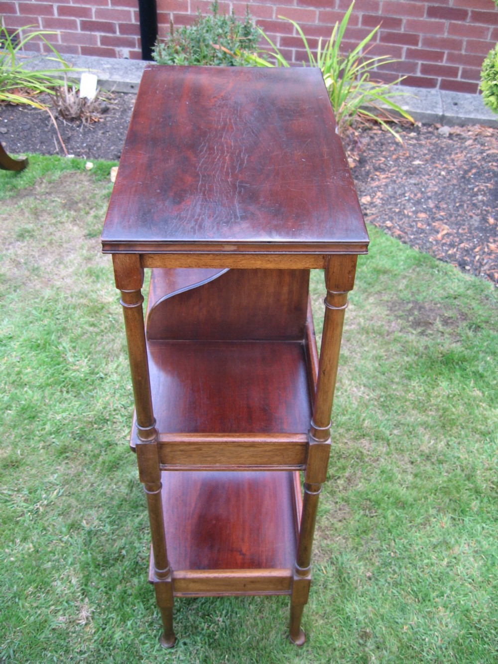 Small mahogany book shelf stand View IV