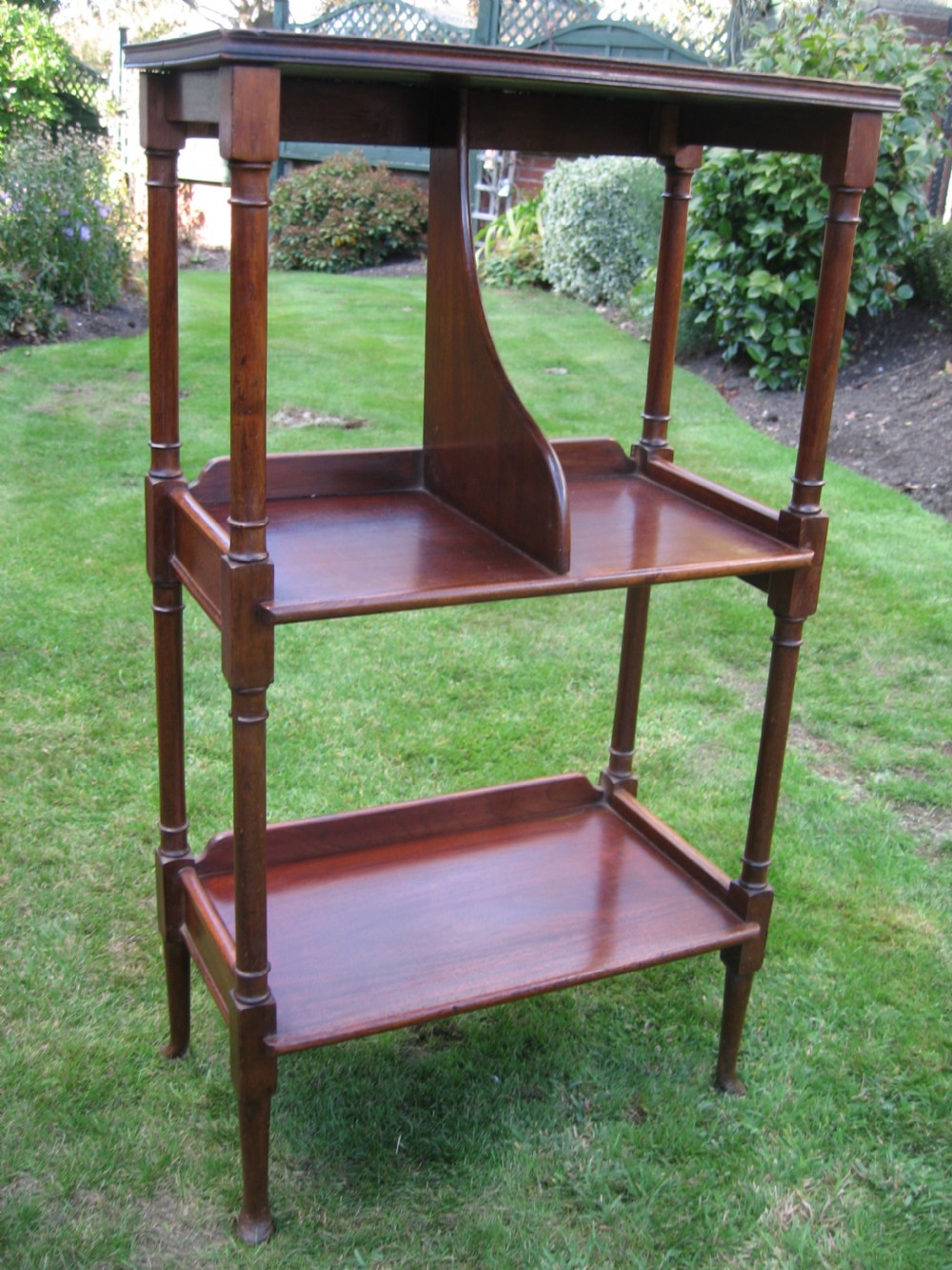 Small mahogany book shelf stand View V