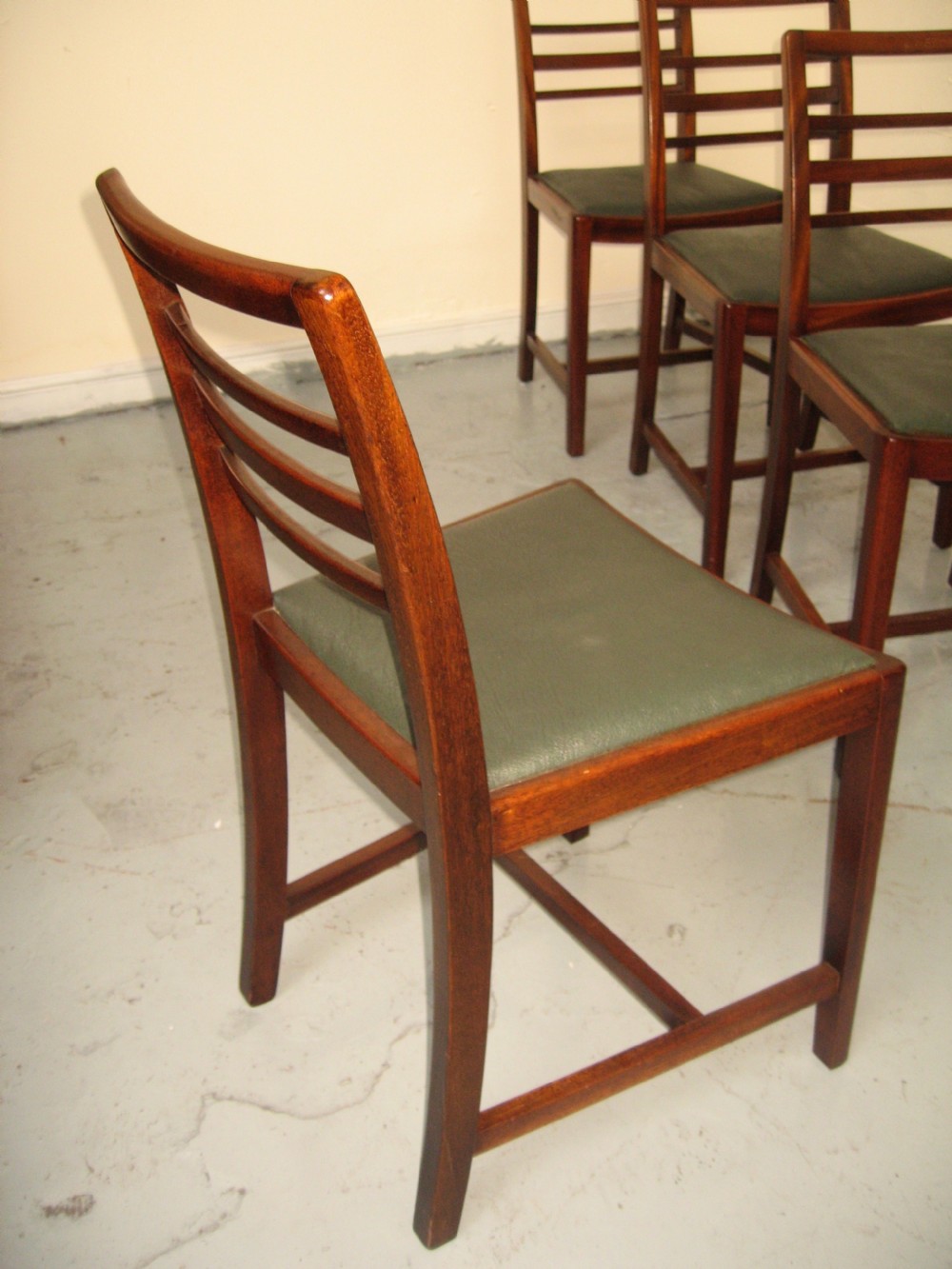 Set of four mahogany dining chairs View II
