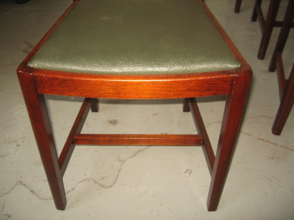 Set of four mahogany dining chairs View III