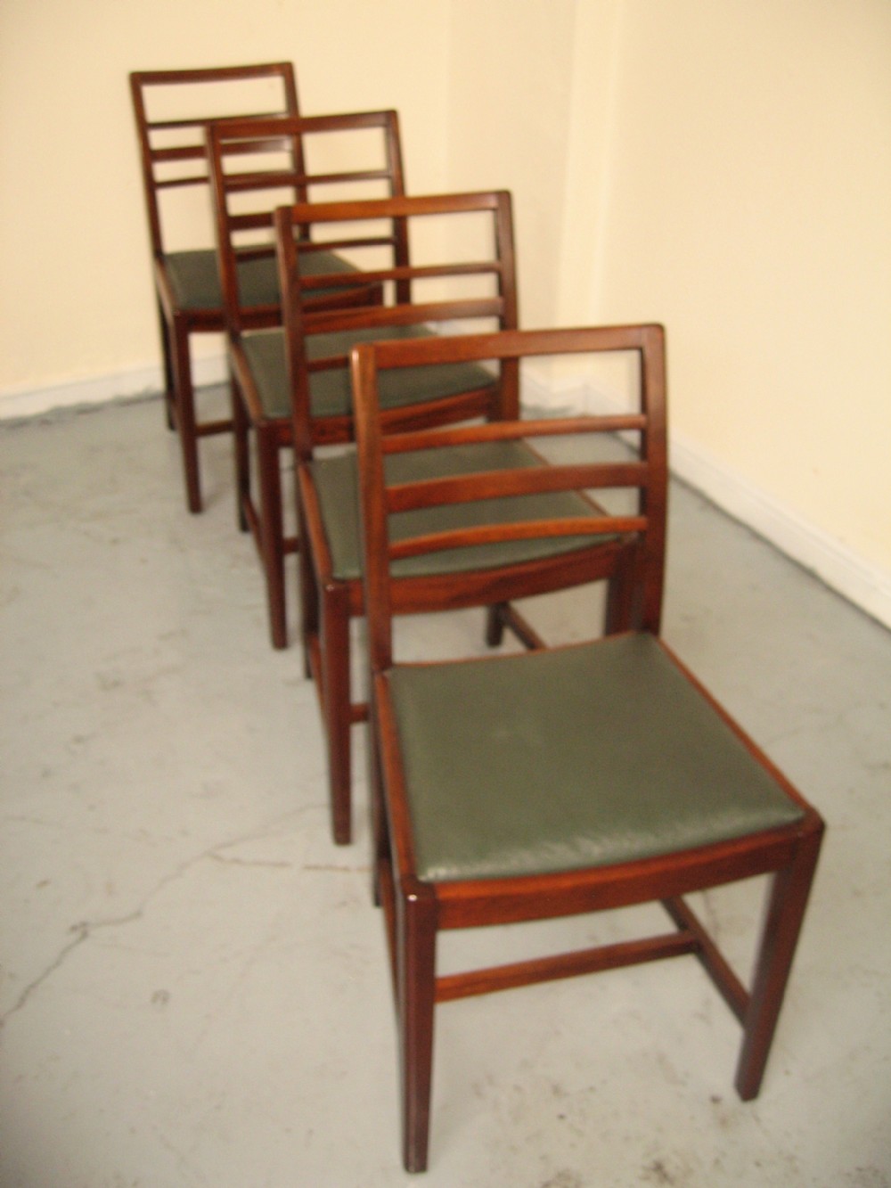 Set of four mahogany dining chairs View IV