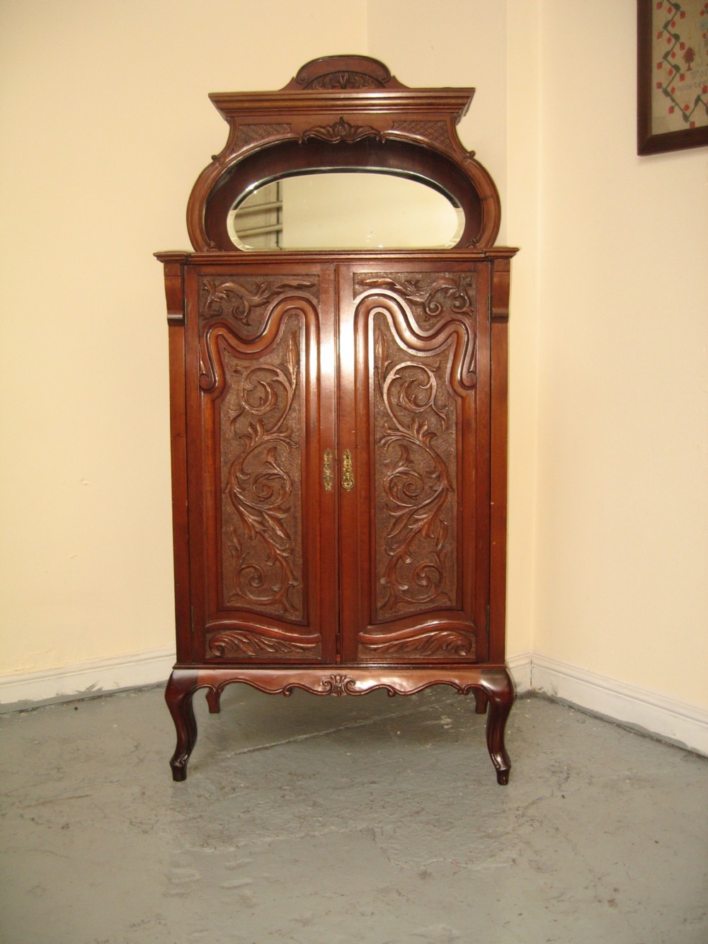 Late Victorian  two door cabinet