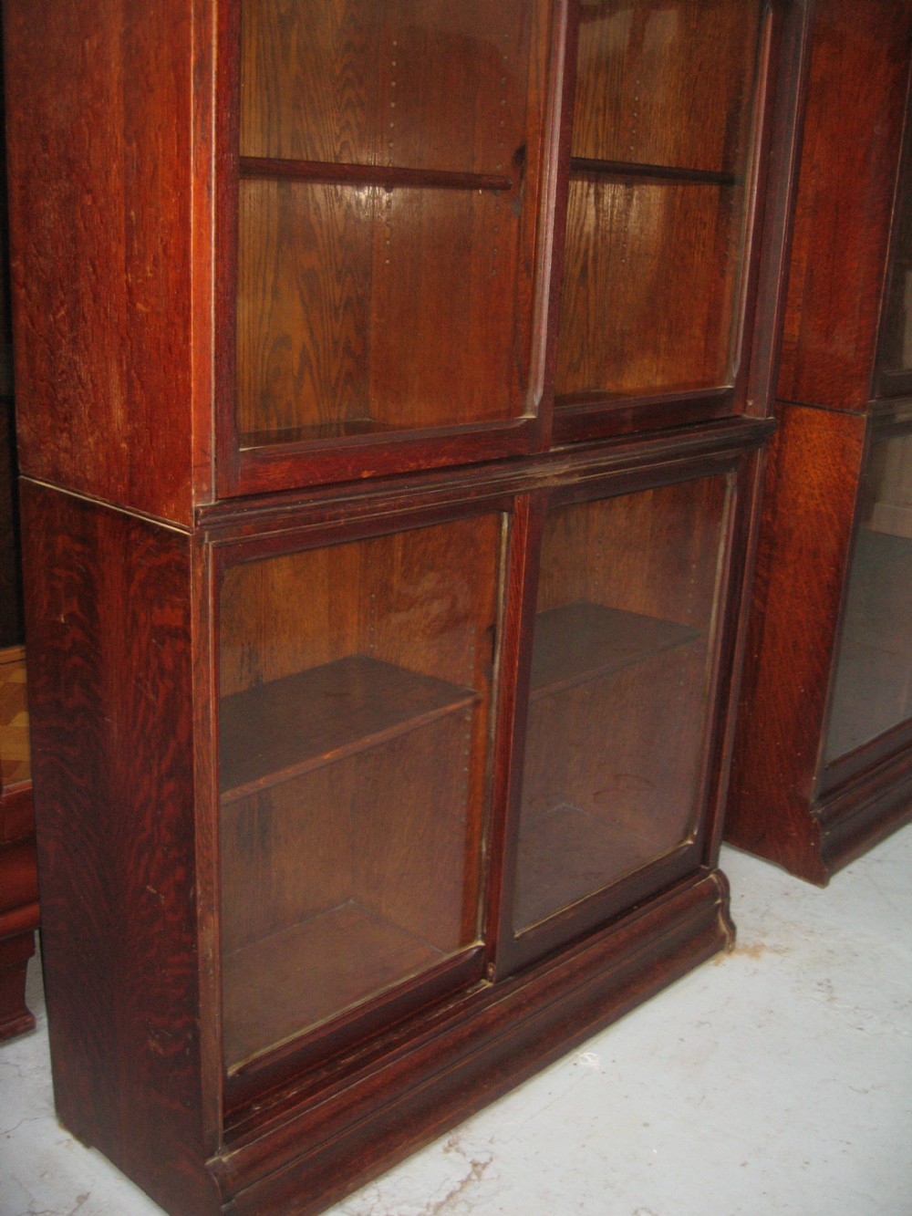 Pair of oak bookcases View V