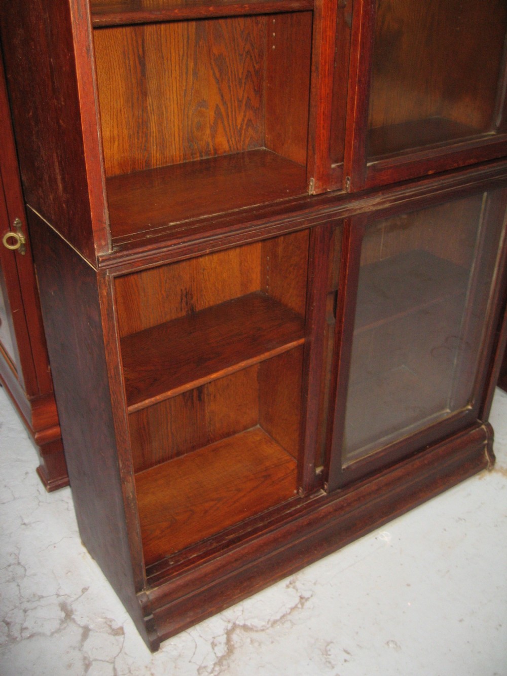 Pair of oak bookcases View VII