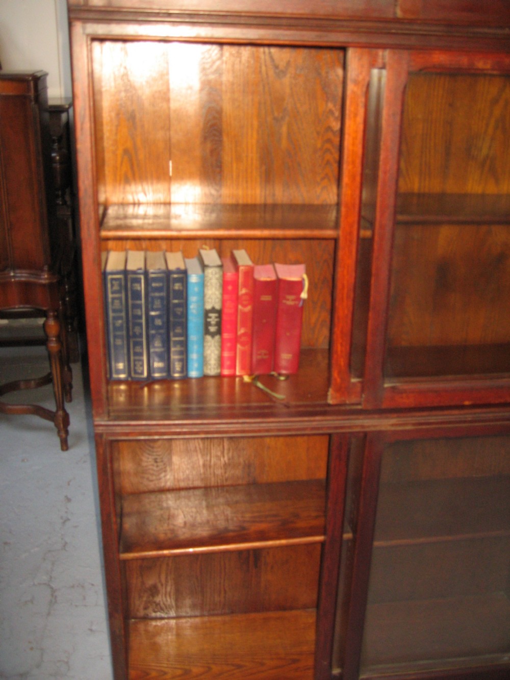 Pair of oak bookcases View VIII