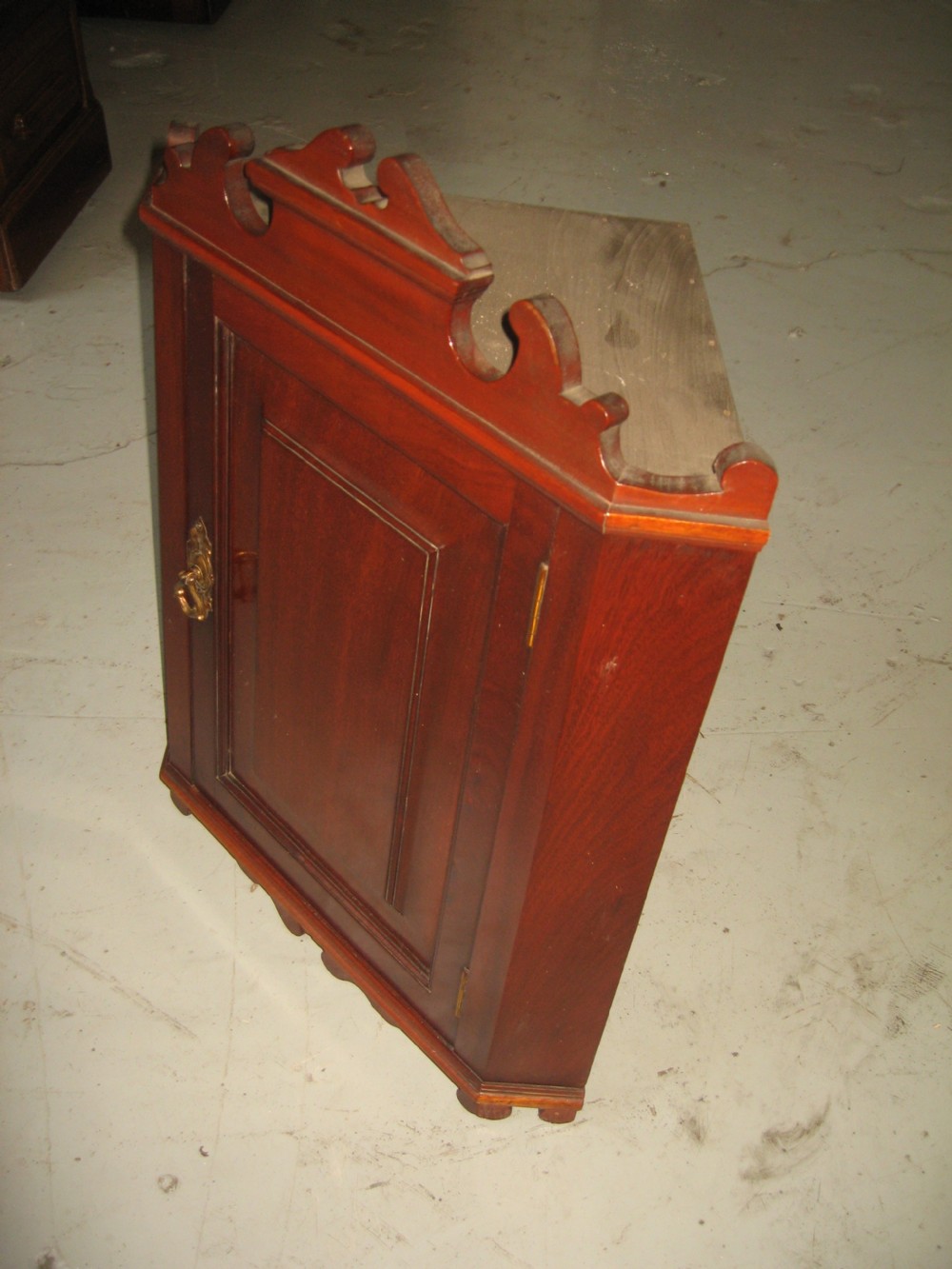 Small mahogany  late Victorian corner cabinet View V